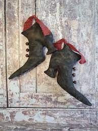 Primitive Witches Boots - Folksy