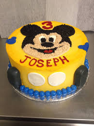 Mickey Mouse Birthday Cake Images For 3 Year Old Boy Mickey Mouse Cake For A Boys 3rd Birthday Mickey Mouse Cake Cake Mouse Cake