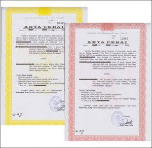 translate akta cerai