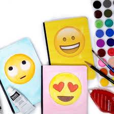 Make An Easy Emoji Book Cover Diy Book Notebook Covers Diy Notebook