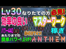 Anthem 効率の良いマスターワーク稼ぎを紹介 Lv30なりたての方必見 パワー440あたりまでの簡単パワー上げ Youtube