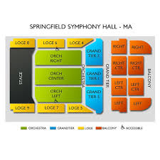 Springfield Symphony Hall 2019 Seating Chart