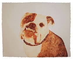 Custom Watercolor Grid Painting Laura Jewell Commission Pet Portrait