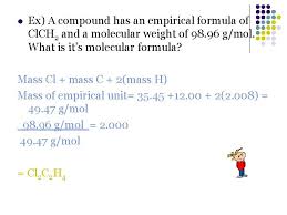 In a reaction with a strong base, a fat forms a soap and glycerol. Empirical And Molecular Formulas Determining Empirical Formulas L