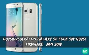 G925idvs3fra1 On Galaxy S6 Edge Sm G925i Firmware Jan 2018