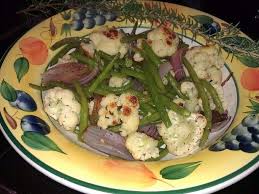 Roasted Cauliflower Red Onion And Green Beans Recipe Food Com Recipe Green Bean Recipes Roasted Cauliflower Green Beans