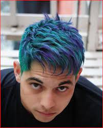 Turquoise Blue Hair Color Apart From Those Fabulous Blonde Brunette And Black Hairstyles You Can Also Try Out Dyed Hair Men Mens Hair Colour Men Hair Color