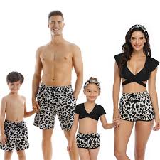See more ideas about matching outfits, matching family outfits, baby outfits newborn. Family Matching Swimwear Floral Printed Matching Swimsuit Mom Daughter Dad And Son Swimming Trunks Family Look Matching Family Outfits Aliexpress