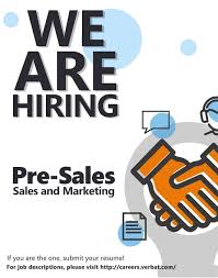 We Are Hiring Pre Sales Sales And Marketing To Join Our Team In Our Trivandrum Office Sales And Marketing We Are Hiring Business Management