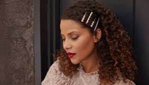 Take a section of the left side of your hair, spray it with. A Curly Girl S Guide To Rocking Barrettes Maed