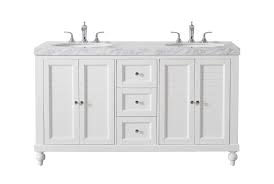 Extending your closet storage space from the ceiling down to bathroom. Stufurhome Kent 60 Inch White Double Sink Bathroom Vanity With Drains And Faucets In Chrome Walmart Com Walmart Com