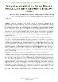 José afonso moreno bulas cruz. Pdf Faria De Vasconcelos E A Escola Nova Em Portugal Do Self Government A Educacao Cientifica