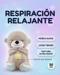 Peluche Nutria Respiración Relajante Musical Con Luces Bebe | Redsale