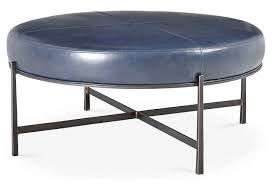 Rho Cocktail Ottoman Iron Navy Ottoman Cocktail Ottoman Navy Furniture