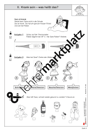 Krank Sein Was Heisst Das Unterrichtsmaterial In Den Fachern Biologie Sachunterricht Krank Lesetraining Lesen Lernen