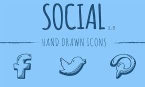 Hence choosing the right icons for your blog or business is really mandatory to having the best advantage out of the social media. Free Hand Drawn Social Media Icons By Alex Ionescu Pixelsmarket Medium