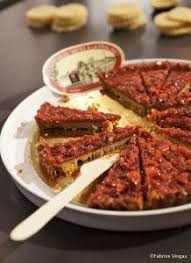 La Recette De La Tarte Aux Pralines Rouges De Richard Seve Tarte Aux Pralines Tarte Praline