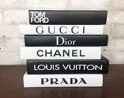 Designer Books Set 6 Books Chanel Louis Vuitton Dior Prada Decorative Books Coco Chanel Book Luxury Designer Chanel Decor Chanel Room Chanel Book Decor