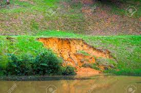 In malaysia, soil erosion is controlled using three basic principles: Soil Erosion Or Landslide On The Lake In The Rainy Season At Stock Photo Picture And Royalty Free Image Image 94585584