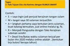 Terwujudnya lulusan smp yang berkualitas, kompetitif dan inti uraian: Tulis Tujuan Cita2nya Dengan Rumus Smart Untuk Jadi Chefcontoh Nya Seperti Di Gambar Brainly Co Id