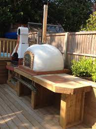 Let the concrete to dry out for several days and begin laying. Wood Burning Pizza Oven Railway Sleeper Base Stand Plynth Amigo Ovens 395 00 Pizza Oven Outdoor Pizza Oven Outdoor Pizza