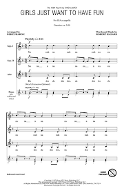 Introducing himself as nc, he takes her on a wondrous journey through a stunning dimension where toys assume human form and everything appears ten times larger. Girls Just Want To Have Fun Cindy Lauper Noten Fur Frauenchor