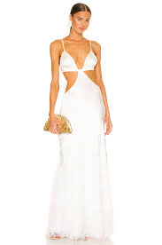 Cult Gaia Raisa Gown In Off White Revolve
