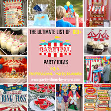 The theme comes with elephants, lions, clowns and all other recognizable circus favorites in the form of cups, plates, napkins, and other tableware. Ultimate List 100 Carnival Theme Party Ideas By A Professional Party Planner