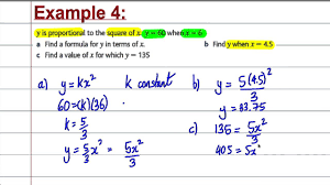 Express x(t) in terms of y(t). Gcse Maths Revision Direct And Inverse Proportion Youtube