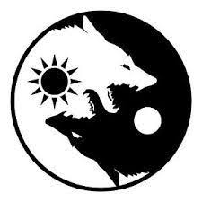 I added only the finishing touch to it. Pin By Gioselenaum On Ame Yin Yang Art Yin Yang Wolf Yin Yang
