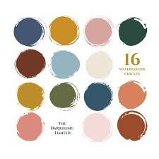 Instagram Story Highlight Icons Burnt Orange Mustard Yellow Etsy Watercolor Circles Color Blog Branding Kit