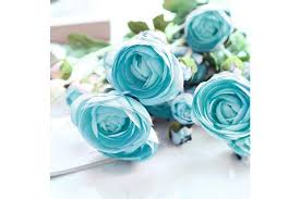 One can play fake ferns, twigs, leaf stalks and fake blooms can similarly be in existence gracefully as a single stalk in a tall urn container animal charge a uniquely shaped vase entering rooms or at the. 85cm Blue Glass Tall Floor Vase And 12pcs Blue Artificial Fake Flower Set Kogan Com