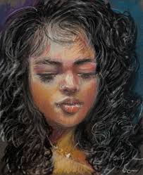 Debra Spence (Australian Artist, born 1960) "After Tea and Cake", 2022.  Pastel Oencils