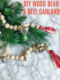Wood bead garland christmas tree. How To Make A Jingle Bell Wood Bead Garland For Christmas Average But Inspired