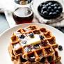 healthy waffles from sallysbakingaddiction.com