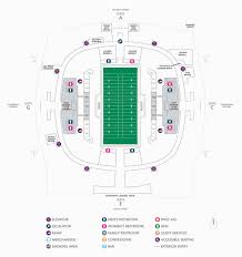Georgia Dome Tailgating Map Football Seating Charts Mercedes