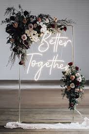 Wedding Trends 2021 Hottest Ideas For Colors Dresses Decor More Wedding Ceremony Backdrop Wedding Decorations Neon Wedding