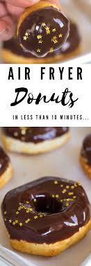 Biscuits In Air Fryer Donuts 5 Minute Air Fryer Donuts Recipe Donut Recipes Food Food Recipes