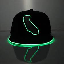 Items Similar To Light Up Cali Hat Burning Man Festival Clothing Edm Tomorrowworld Halloween Costume Accessory On Ets Snapback Hats Electricstyles Hats