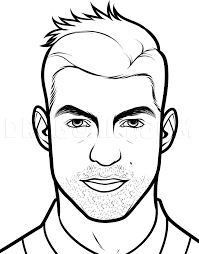 Dibujo cristiano ronaldo para colorear. Como Dibujar A Cristiano Ronaldo Paso A Paso Muy Facil 2021 Dibuja Facil