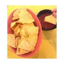 Let S Get Into Salsa Baked Tortilla Chips With Salsa 25 Baked Tortilla Chips 185 Calories Best Mexican Recipes Stuffed Hot Peppers Mexican Food Recipes