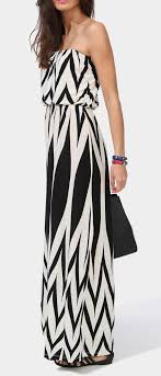 Fashion Chevron Dress Maxi Trendy Dresses