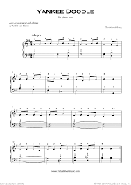 Free Yankee Doodle Sheet Music For Piano Solo High Quality Sheet Music Piano Sheet Music Piano