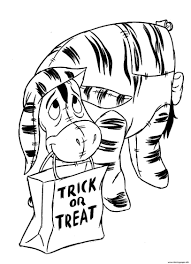Perfect for younger kids, there's nothing scary about this page. Winnie The Pooh Halloween Trick Or Treat Coloring Pages Printable