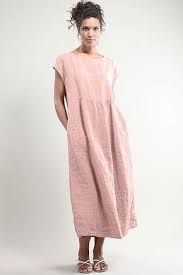 Pink Linen Dresses Midi Shift Dress Linen Clothes Linen Dresses