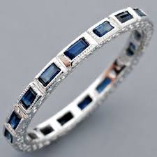 White Gold Baguette Sapphire Eternity Ring Eternity Band Size 6 75 Silver Jewelry Accessories Beautiful Jewelry Eternity Ring