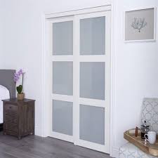 Renin Interior Closet Door Eu2 48 In X 80 In Modern European Sliding Closet Door 3 Frosted Sliding Closet Doors Sliding Doors Interior French Doors Interior