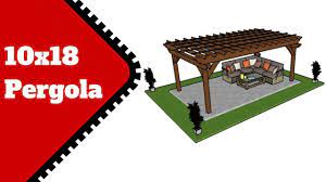 10x18 Patio Pergola Plans Pergola Plans Pergola Free Standing Pergola