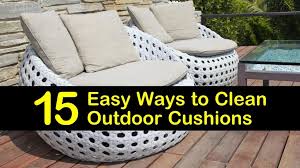 As a result, sunbrella fabrics can be cleaned and sanitized with disinfectants such as bleach and other chemicals without fear of color loss or degradation. 15 Easy Ways To Clean Outdoor Cushions