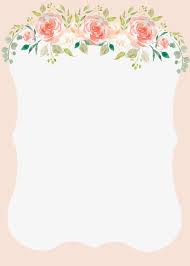 Peach Flower Wedding Invitation Blank Printable Flower Wedding Invitation Floral Wedding Invitations Peach Wedding Invitations